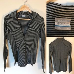 Columbia Striped half-zip Pullover
